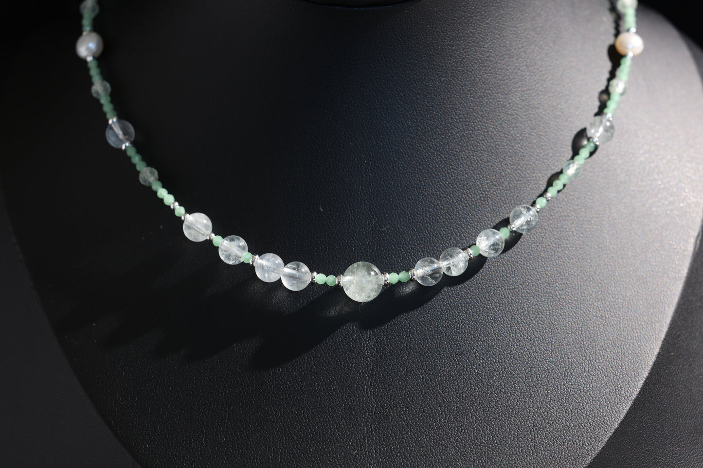 Natural Prasiolite 丨 Chrysoprase Chokers Necklace